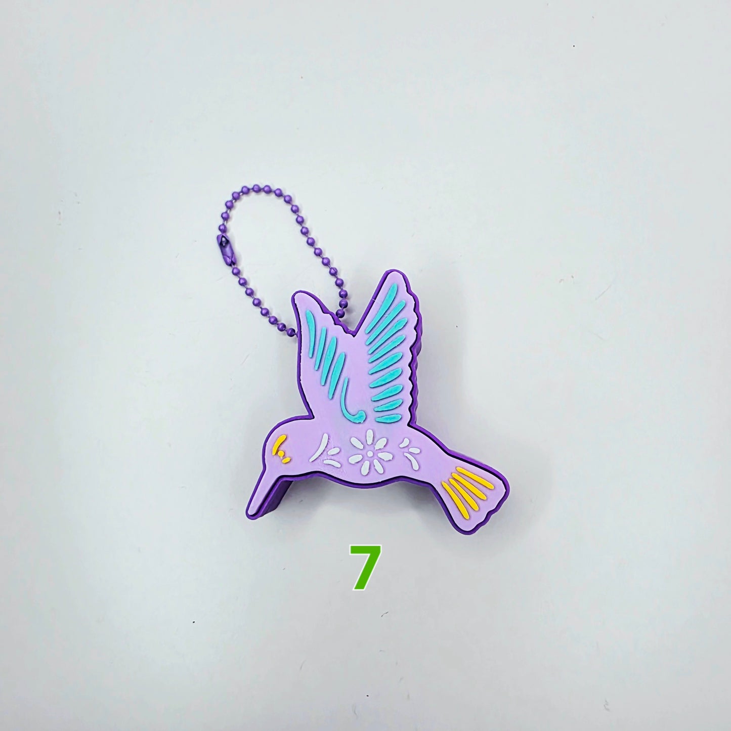 3D Printed Hummingbird Fidget Clicker Keychain – 7 Color Schemes + Custom | ADHD, Anxiety, Stress Relief Satisfying Click | Cute Bird Fidget