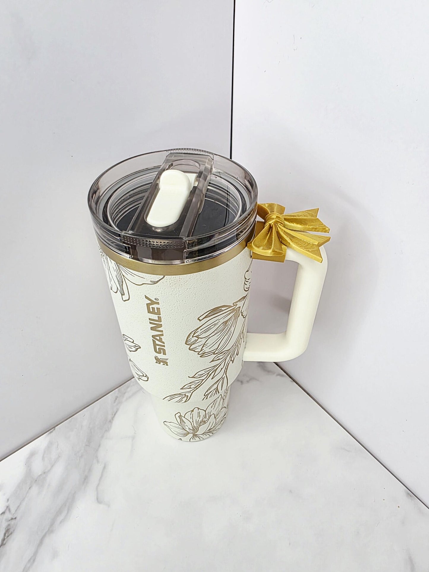 Cute Bow Handle Charm for Stanley, Brumate, HydroJug | Tumbler Accessory Charm | Drinkware Charms for Tumblers