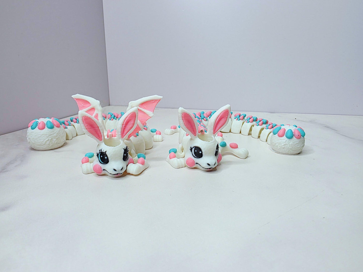 Winged Bunny Dragon Stanley Tumbler Straw Topper