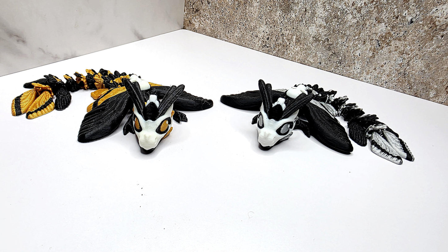 Death Moth Dragon Straw Topper for Stanley Tumblers | Gothic Skull & Moth Wing Cup Accessory | Spooky Halloween Tumbler Topper Charm