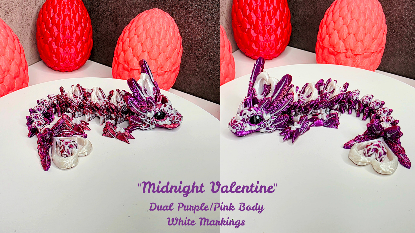 Valentine’s Light Heart Dragon Straw Topper for Stanley Tumblers | 13 Design Options | FREE Boot | Custom Colors Available