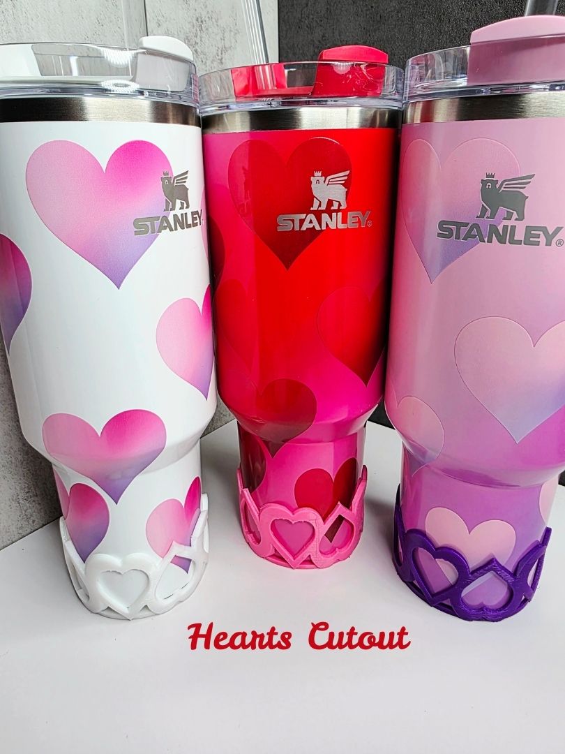 Valentine’s Light Heart Dragon Straw Topper for Stanley Tumblers | 13 Design Options | FREE Boot | Custom Colors Available