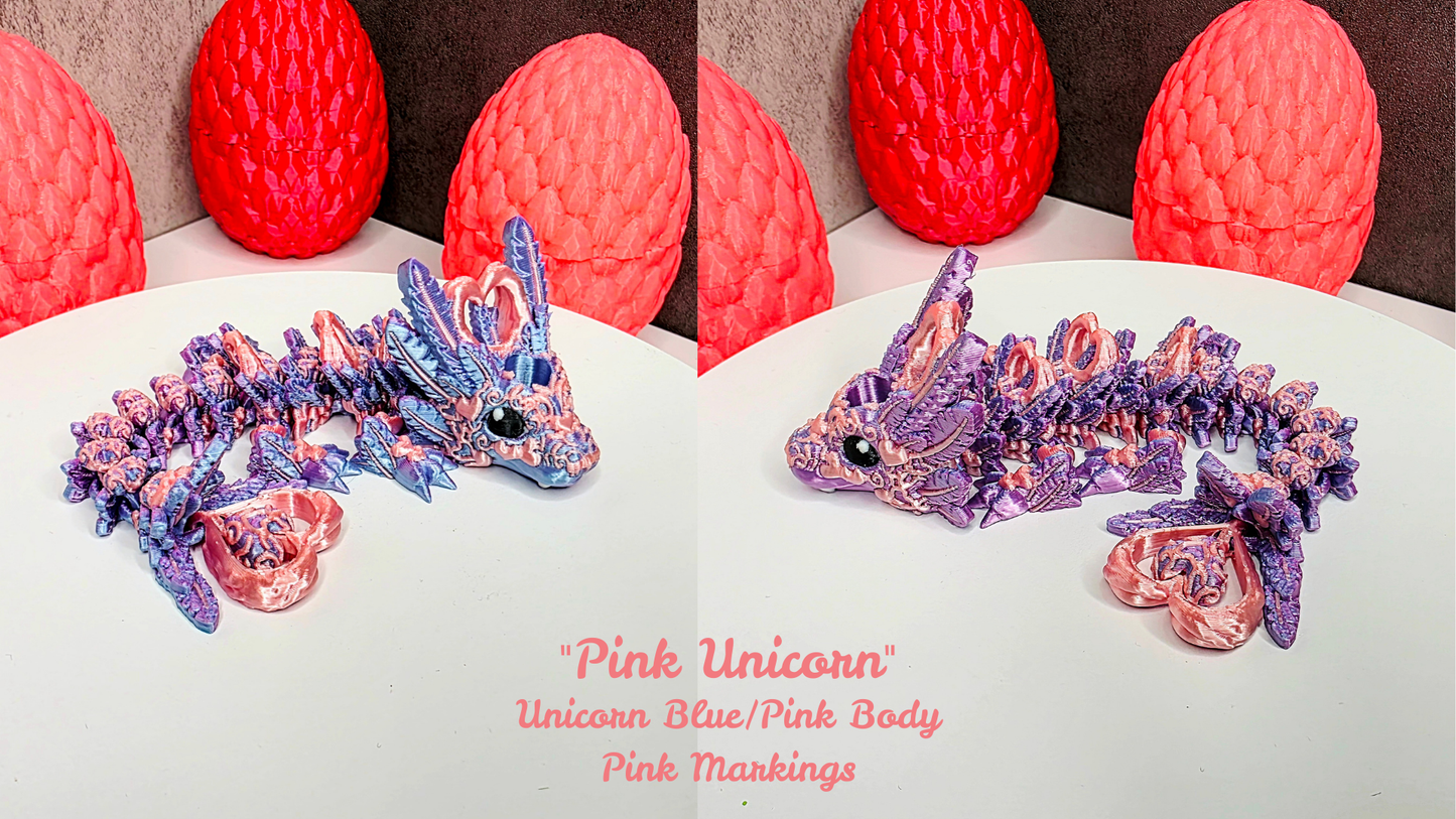 Valentine’s Light Heart Dragon Straw Topper for Stanley Tumblers | 13 Design Options | FREE Boot | Custom Colors Available