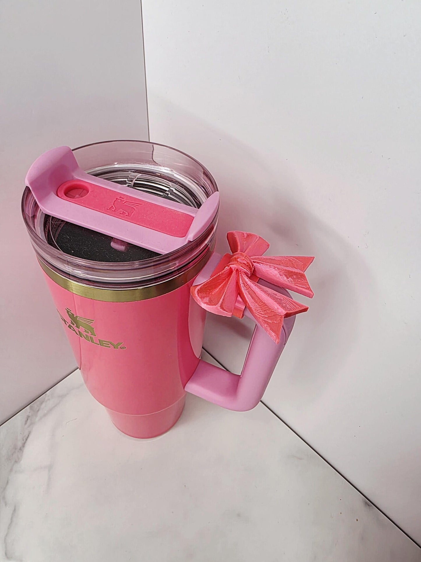 Cute Bow Handle Charm for Stanley, Brumate, HydroJug | Tumbler Accessory Charm | Drinkware Charms for Tumblers