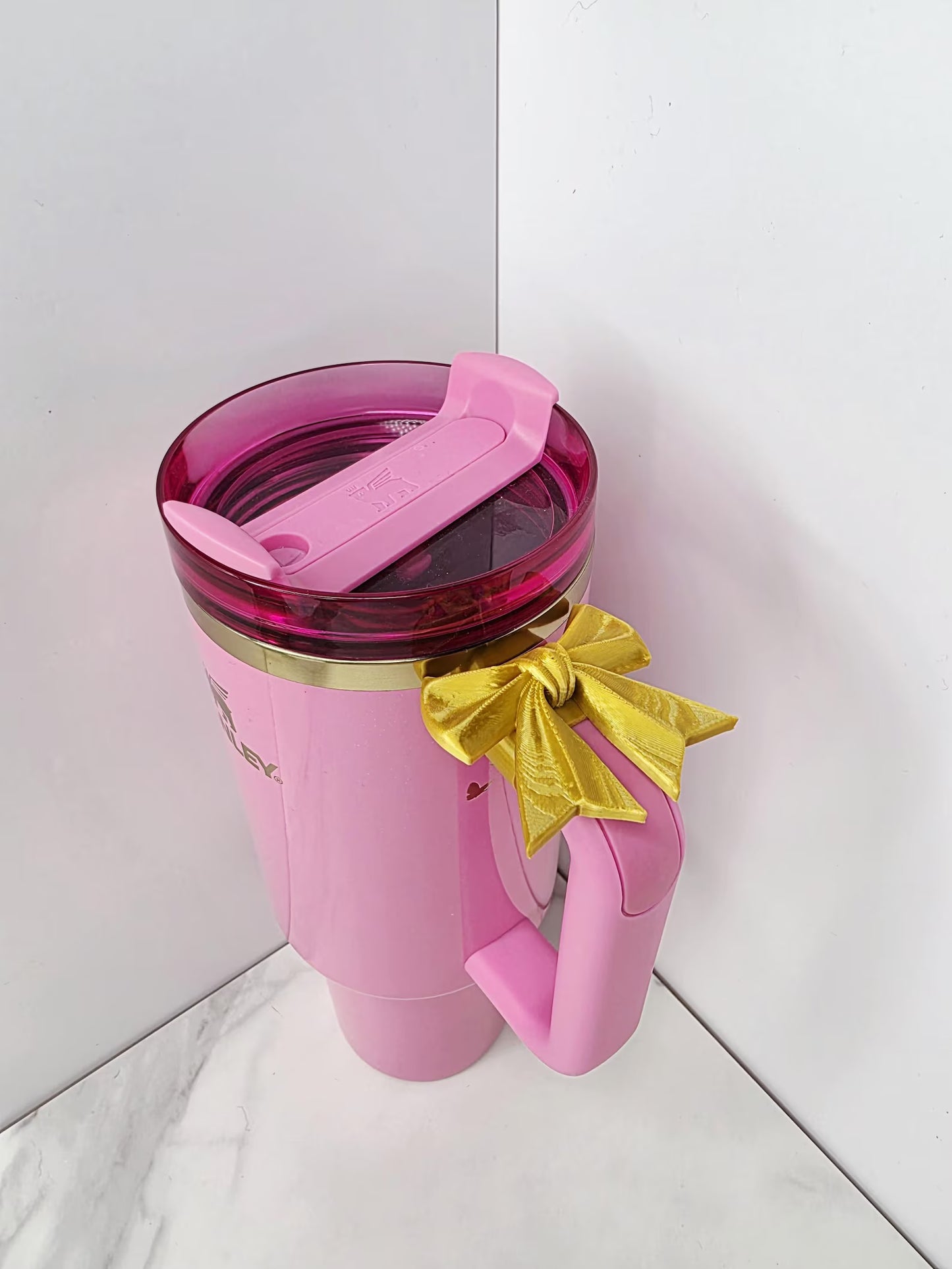 Cute Bow Handle Charm for Stanley, Brumate, HydroJug | Tumbler Accessory Charm | Drinkware Charms for Tumblers