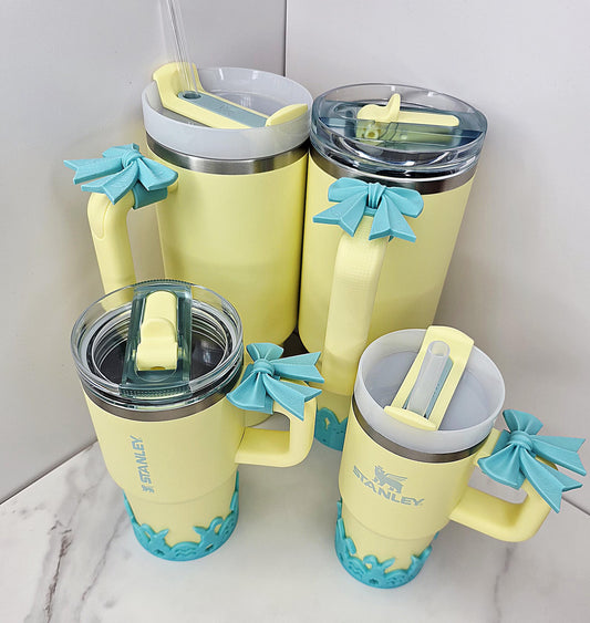 Cute Bow Handle Charm for Stanley, Brumate, HydroJug | Tumbler Accessory Charm | Drinkware Charms for Tumblers