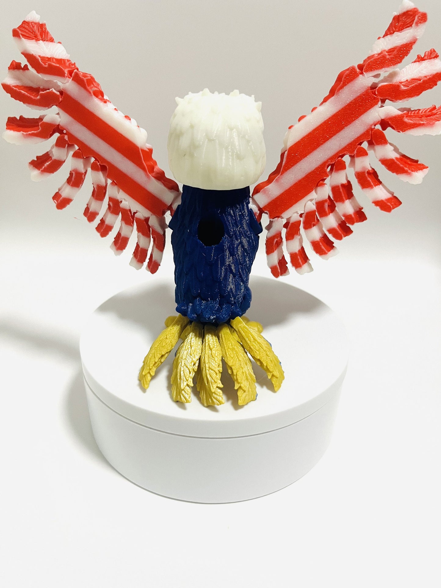 American Eagle Straw Topper for Stanley Tumbler | Patriotic Cup Charm | 4th of July Red White Blue Tumbler Accessory | Straw Charm Topper