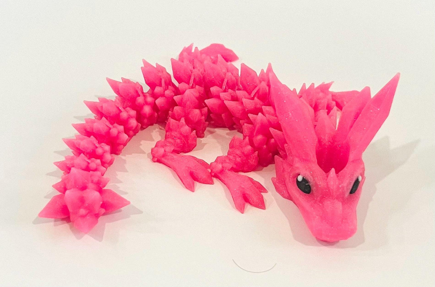 Crystal Dragon Straw Topper for Hydroflask – 3D Printed Flexible Fantasy Cup Accessory – Fits Standard Hydroflask Straws | Tumbler Accessory