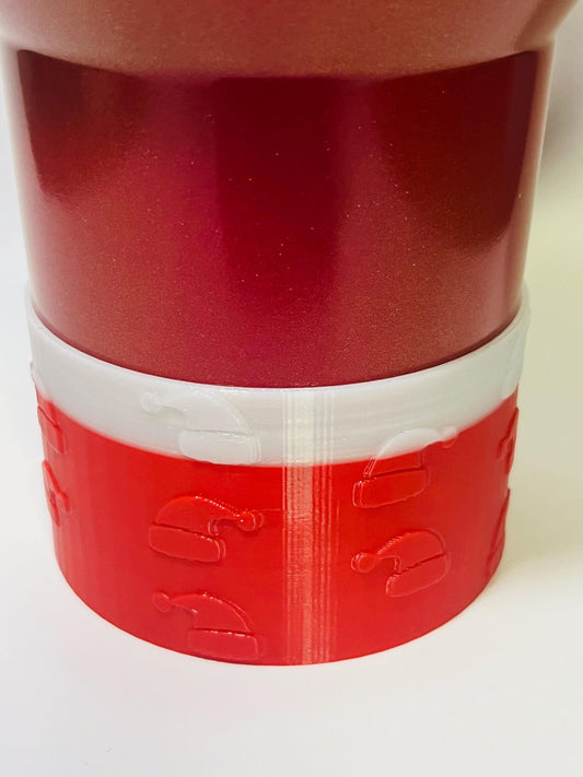 Santa Hat Boot for Stanley Tumbler | Christmas Tumbler Accessory | Holiday Cup Boot for 20oz 30oz 40oz | Festive Gift Idea | Cup Sleeve