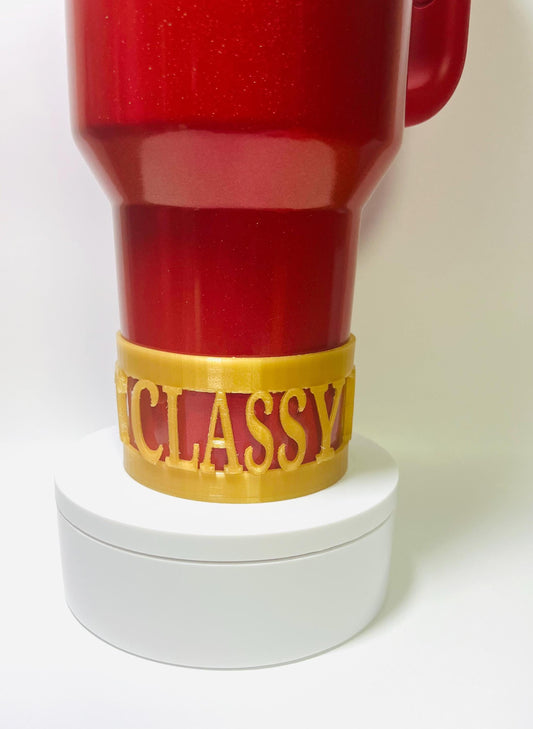 Classy Bougie Ratchet Boot for Stanley Tumblers – 3D Printed Protective Sleeve for 20oz, 30oz, 40oz – Fun & Bold Tumbler Accessory