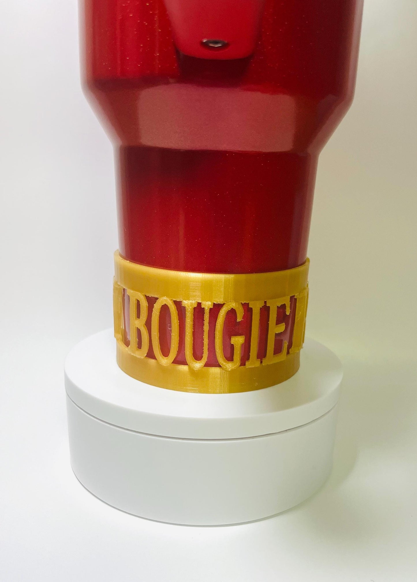 Classy Bougie Ratchet Boot for Stanley Tumblers – 3D Printed Protective Sleeve for 20oz, 30oz, 40oz – Fun & Bold Tumbler Accessory