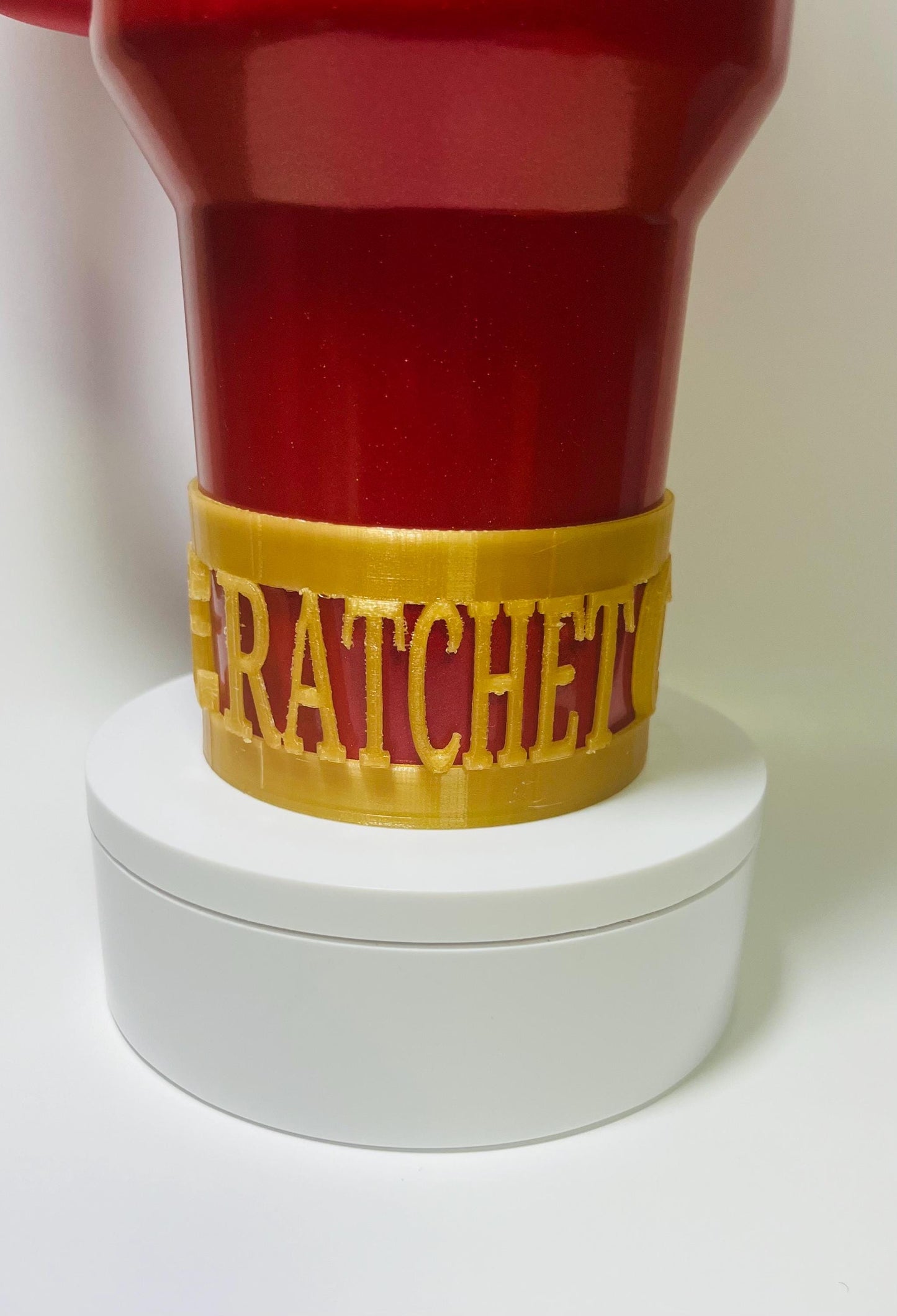 Classy Bougie Ratchet Boot for Stanley Tumblers – 3D Printed Protective Sleeve for 20oz, 30oz, 40oz – Fun & Bold Tumbler Accessory