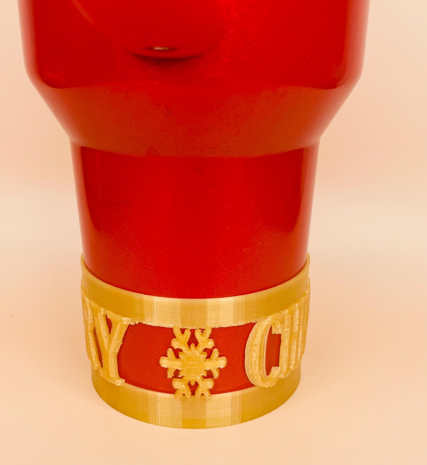 Merry Christmas Stanley Boot – 3D Printed Holiday Cup Sleeve for 20oz, 30oz 40oz Tumblers | Festive, Durable & Eco-Friendly Gift Idea