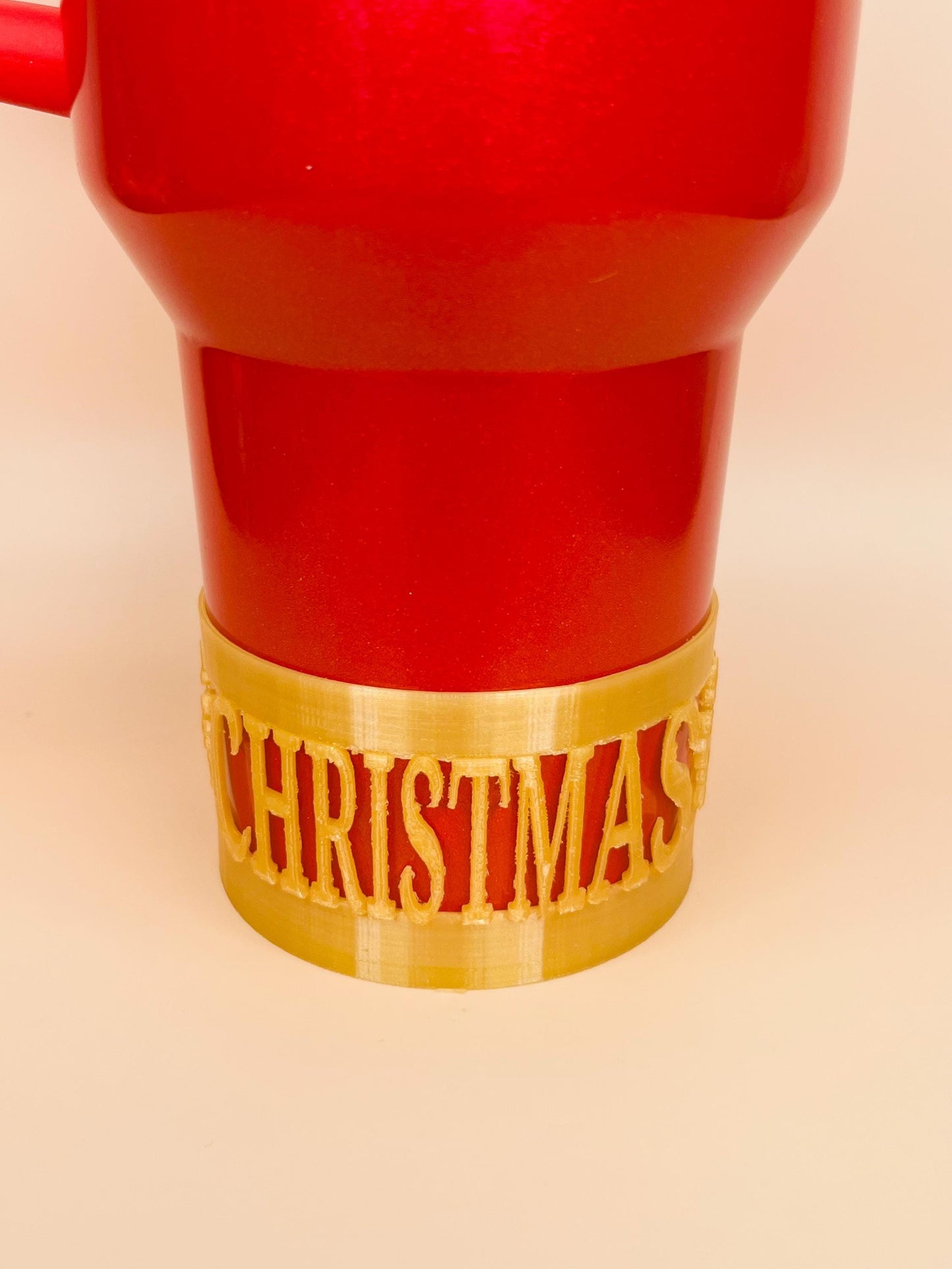Merry Christmas Stanley Boot – 3D Printed Holiday Cup Sleeve for 20oz, 30oz 40oz Tumblers | Festive, Durable & Eco-Friendly Gift Idea