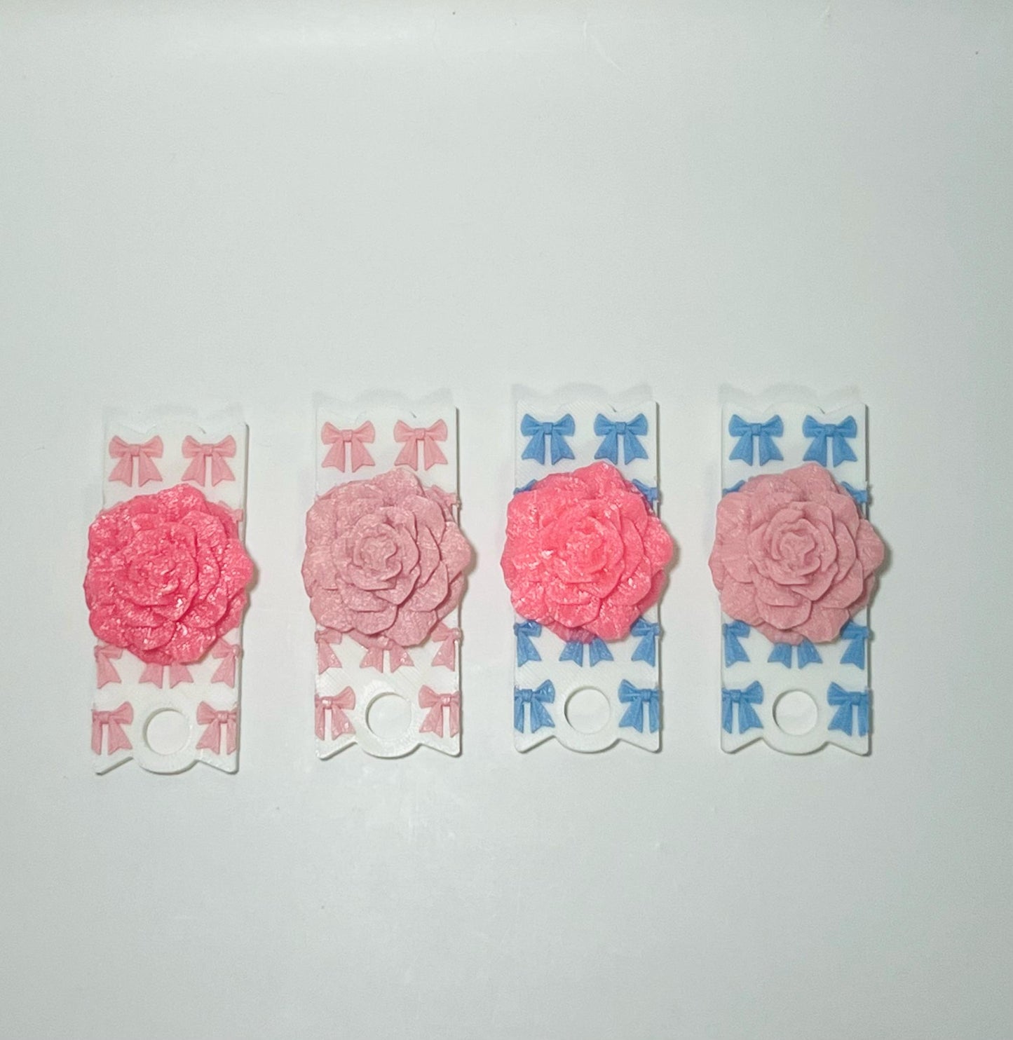 3D Printed Bow and Flower Lid Topper for Stanley Tumblers – LoveShack Fancy Inspired – Fits 20oz 30oz 40oz – Cute & Elegan Cupt Accessory