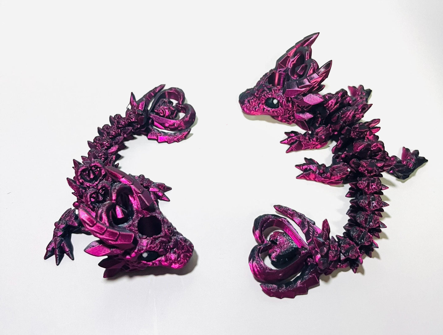 Dark Heart Dragon Stanley Straw Topper | 3D Printed Gothic Dragon Accessory | Fits 20oz 30oz 40oz Tumblers | Fantasy Cup Charm Bundle Option