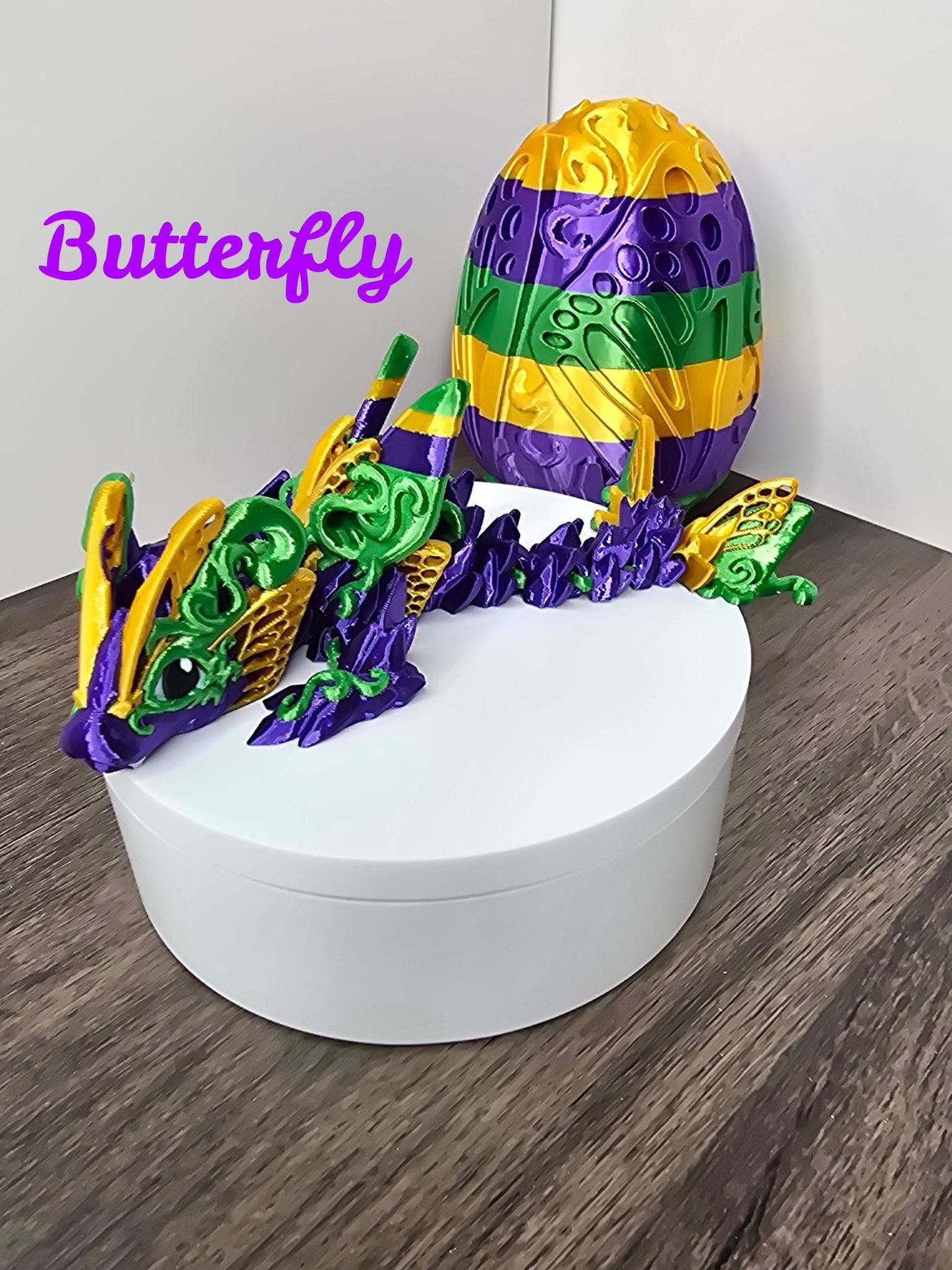 Mardi Gras Dragon Straw Toppers for Stanley Tumbler | Flexible Fantasy Cup Charms | Butterfly, Crystal, Rose, Hearts | Cute Tumbler Charms