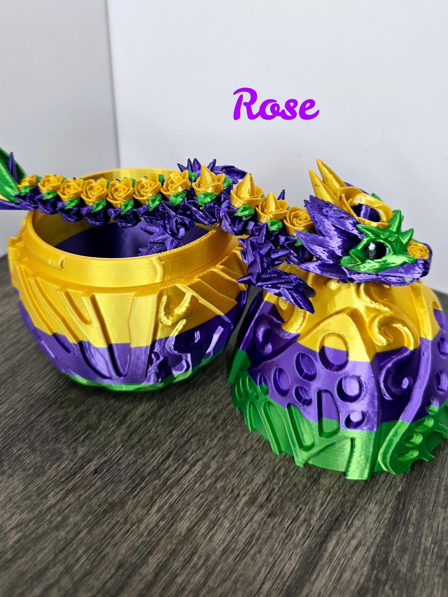 Mardi Gras Dragon Straw Toppers for Stanley Tumbler | Flexible Fantasy Cup Charms | Butterfly, Crystal, Rose, Hearts | Cute Tumbler Charms