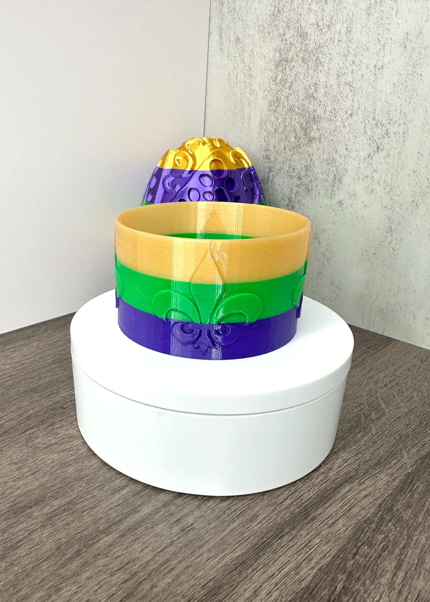 Mardi Gras Fleur De Lis Boot for Stanley Tumblers | Protective Tumbler Boot | Festive Tumbler Accessory for 20oz 30oz 40oz Stanley Cups