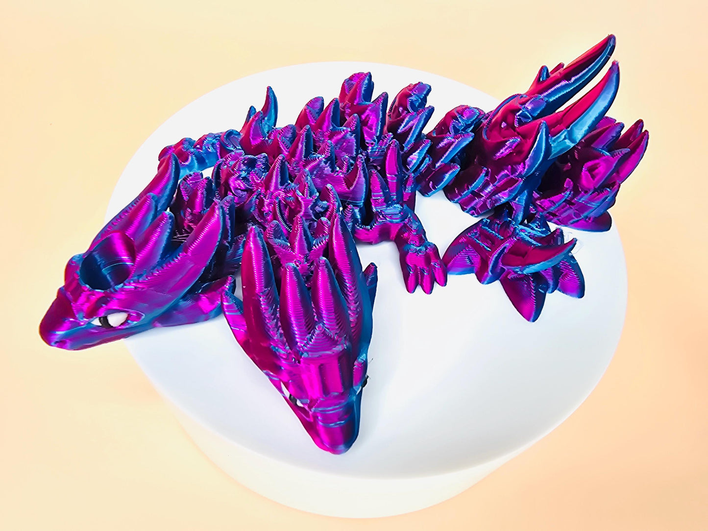 Gemini Zodiac Sign Dragon Straw Topper – Twin-Headed Flexible Accessory for Stanley Tumblers | Astrology-Inspired Tumbler Cup Charm