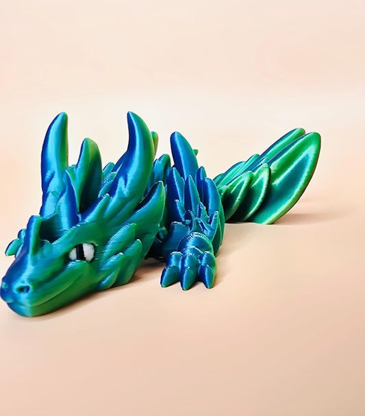 Pisces Zodiac Dragon Straw Topper – 3D Printed Flexible Fantasy Topper for Stanley Tumblers |Mystical Astrology Inspired Cup Accessory Charm