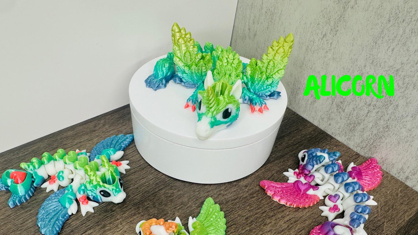 Rainbow Dragon Straw Toppers for Stanley Tumblers – Flexible Alicorn, Butterfly, Tiny Heart & Dark Heart | Lisa Frank Inspired Cup Charms