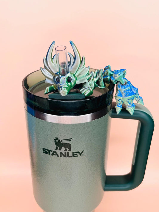 Libra Zodiac Sign Dragon Straw Topper – 3D Printed Flexible Stanley Tumbler Accessory  Balance & Beauty Astrology Gift Idea | Cup Charms