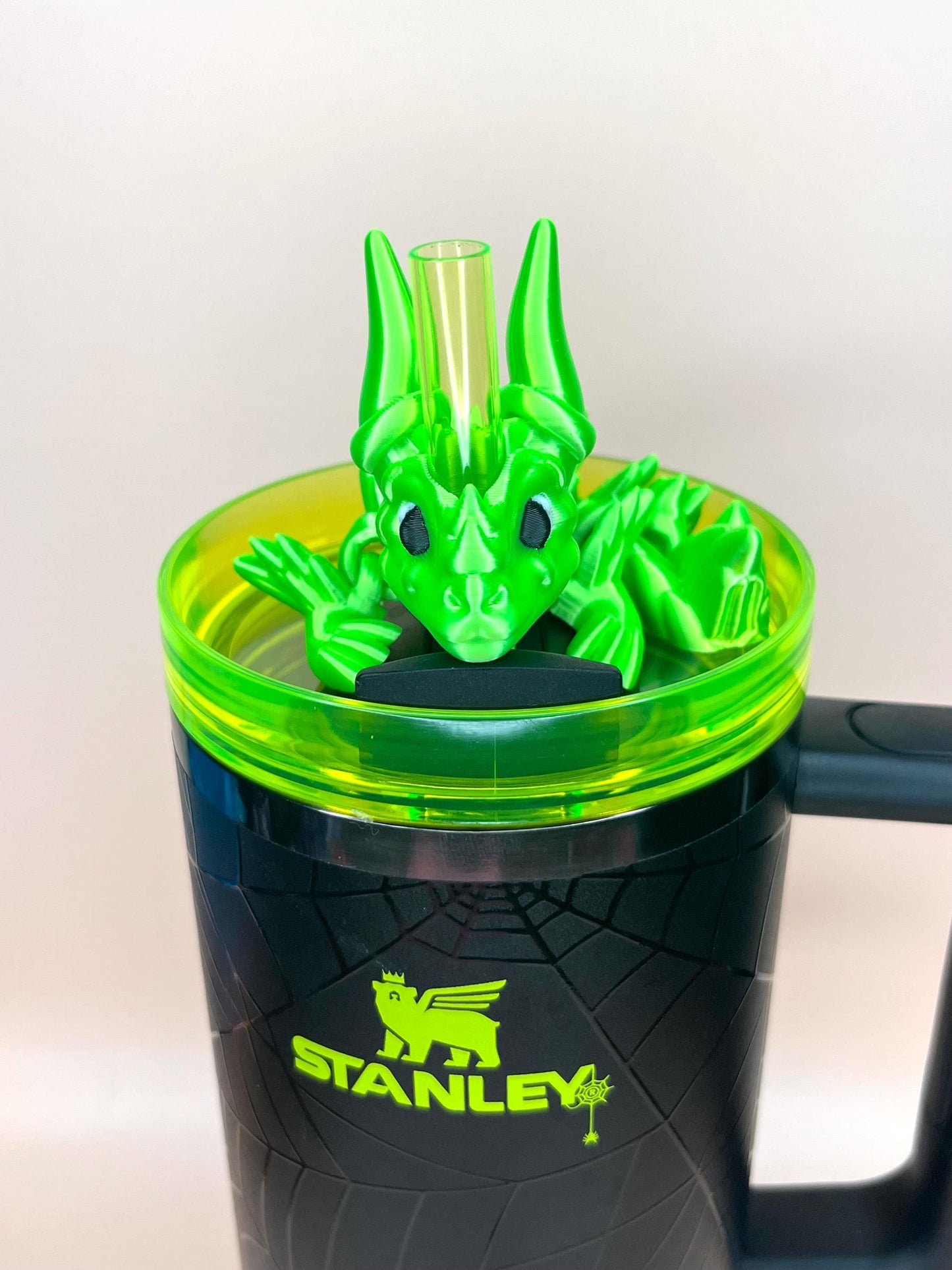 Virgo Zodiac Sign Dragon Straw Topper for Stanley Tumblers – 3D Printed Flexible Earth Sign Accessory | Cute Astrology Cup Topper Charms