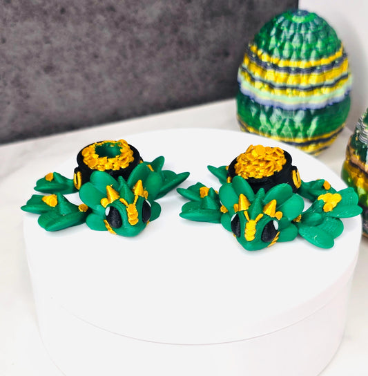 Pot of Gold Turtle Straw Topper for Stanley Tumbler | St. Patrick’s Day Cup Charm | Lucky Clover Tumbler Accessory | Shamrock Cup Charm