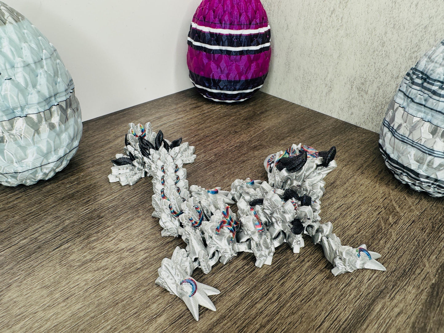 Lunar New Year Moon Dragon Tumbler Topper – 3D Printed Stanley Straw Accessory in Midnight Glitz or Black Chroma | Year of the Dragon Gift