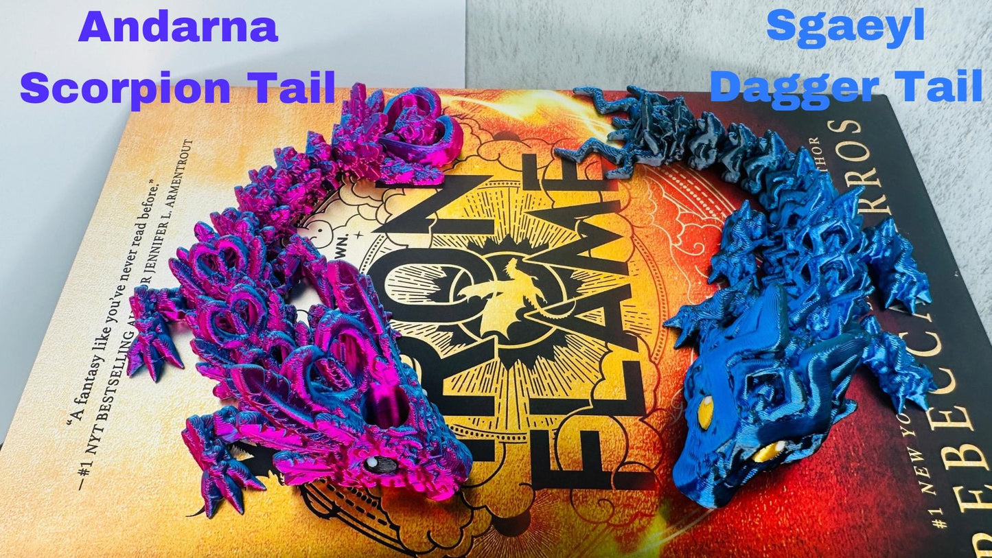 Fourth Wing Dragon Straw Toppers for Stanley | Tairn, Andarna, Sgaeyl | Flexible Cup Accessories | 20oz 30oz 40oz Fit | Tumbler Toppers