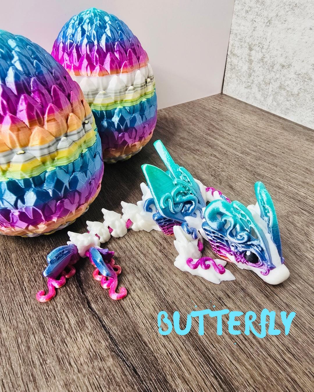 Rainbow Dragon Straw Toppers for Stanley Tumblers – Flexible Alicorn, Butterfly, Tiny Heart & Dark Heart | Lisa Frank Inspired Cup Charms