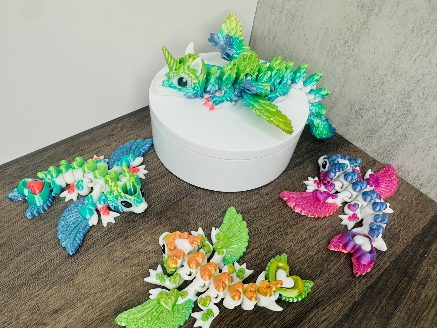 Rainbow Dragon Straw Toppers for Stanley Tumblers – Flexible Alicorn, Butterfly, Tiny Heart & Dark Heart | Lisa Frank Inspired Cup Charms