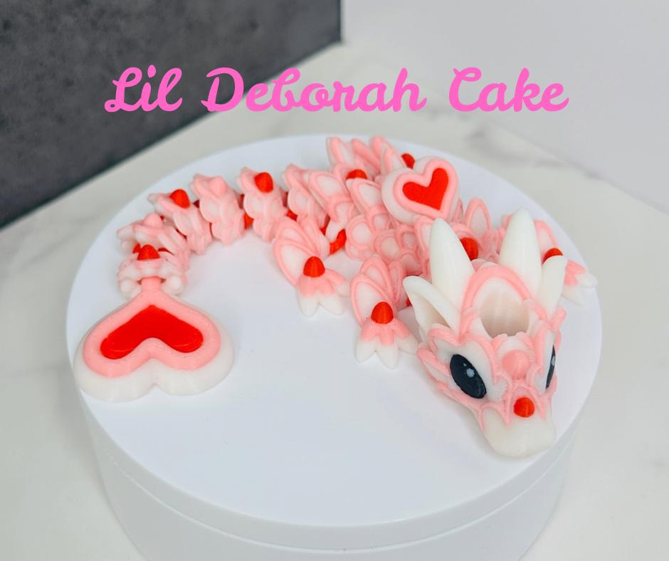 Heart Dragon Straw Toppers for Stanley Tumblers | Flexible Cookie and Cake-Inspired Toppers | Little Debbie, Cookie & More Designs