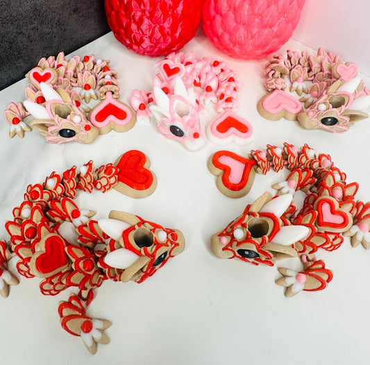 Heart Dragon Straw Toppers for Stanley Tumblers | Flexible Cookie and Cake-Inspired Toppers | Little Debbie, Cookie & More Designs