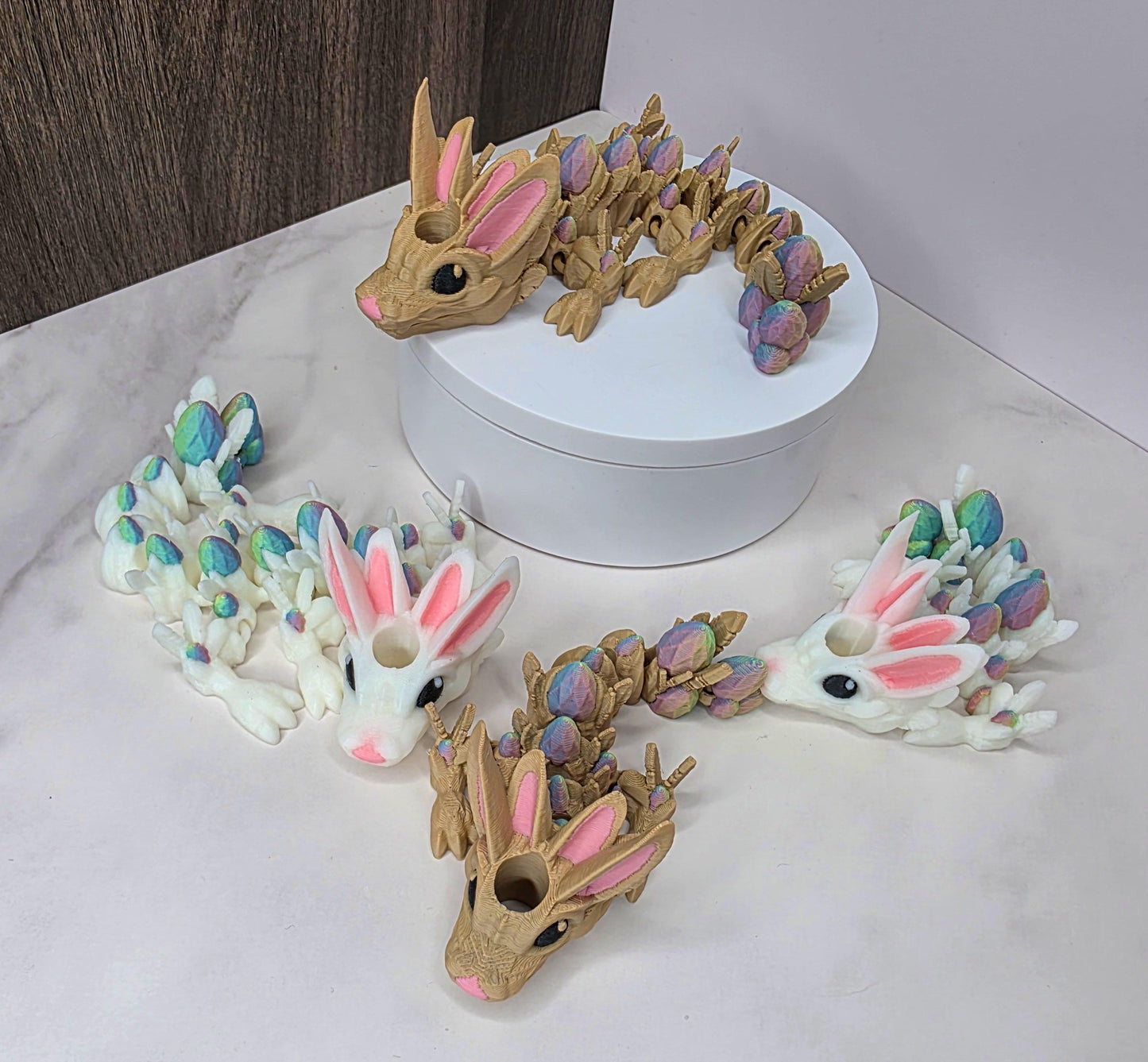 Bugs & Lola Bunny Inspired Dragon Stanley Tumbler Straw Topper With Easter Egg Scales