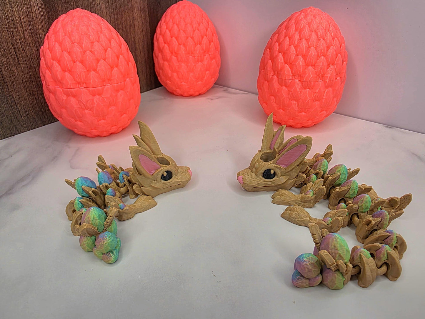 Bugs & Lola Bunny Inspired Dragon Stanley Tumbler Straw Topper With Easter Egg Scales