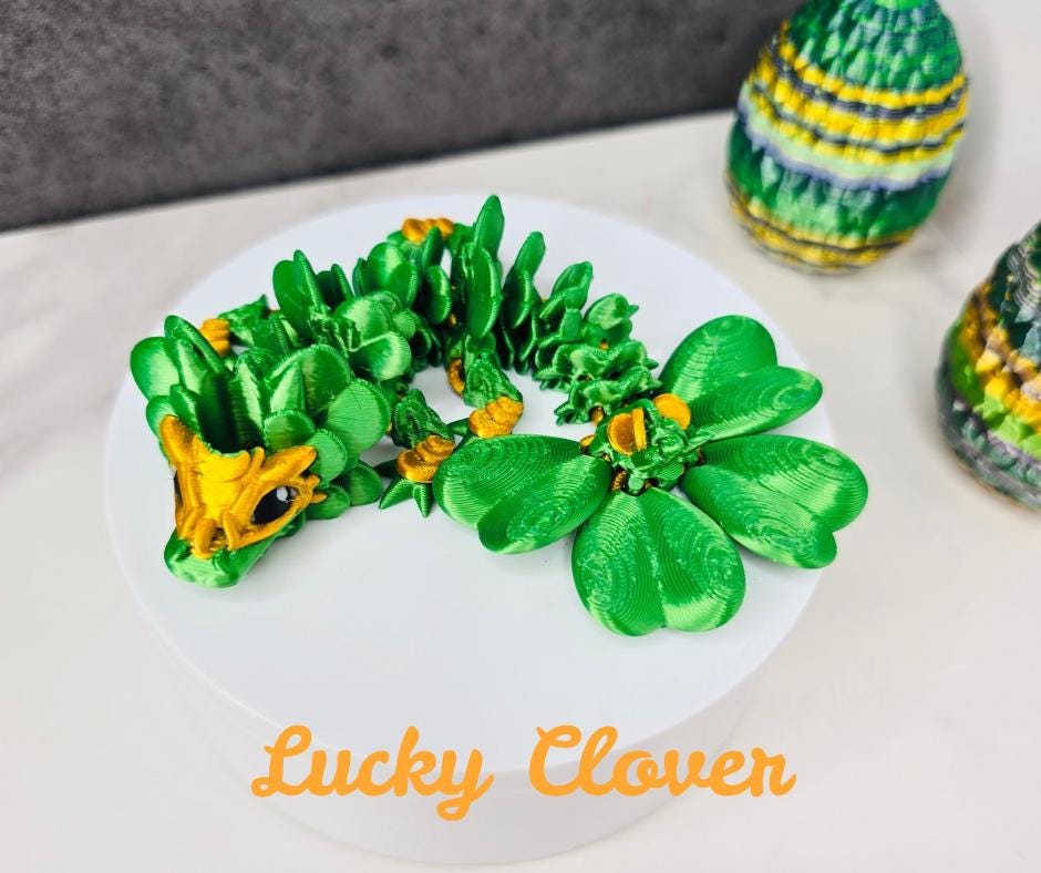 St. Patricks Day Luck Dragons Stanley Tumbler Straw Toppers, 4 Leaf Clover, Butterfly, Lucky Charm, & Lucky Heart