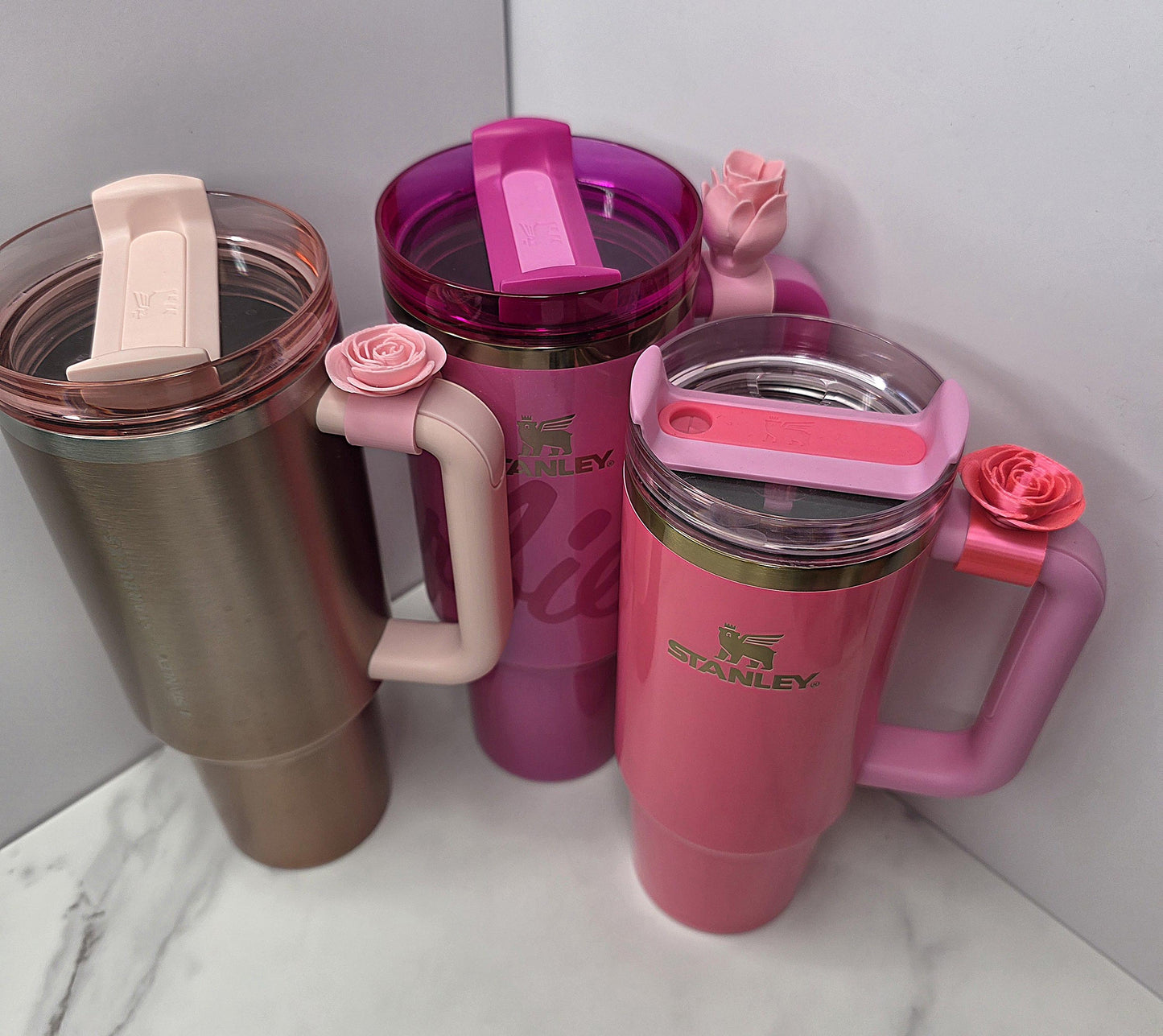 Bow Handle Charm for Stanley, Brumate & HydroJug | 3D Printed Tumbler Accessory | Cute Charms for Cup Handles | Gift for Her | Gift for Mom