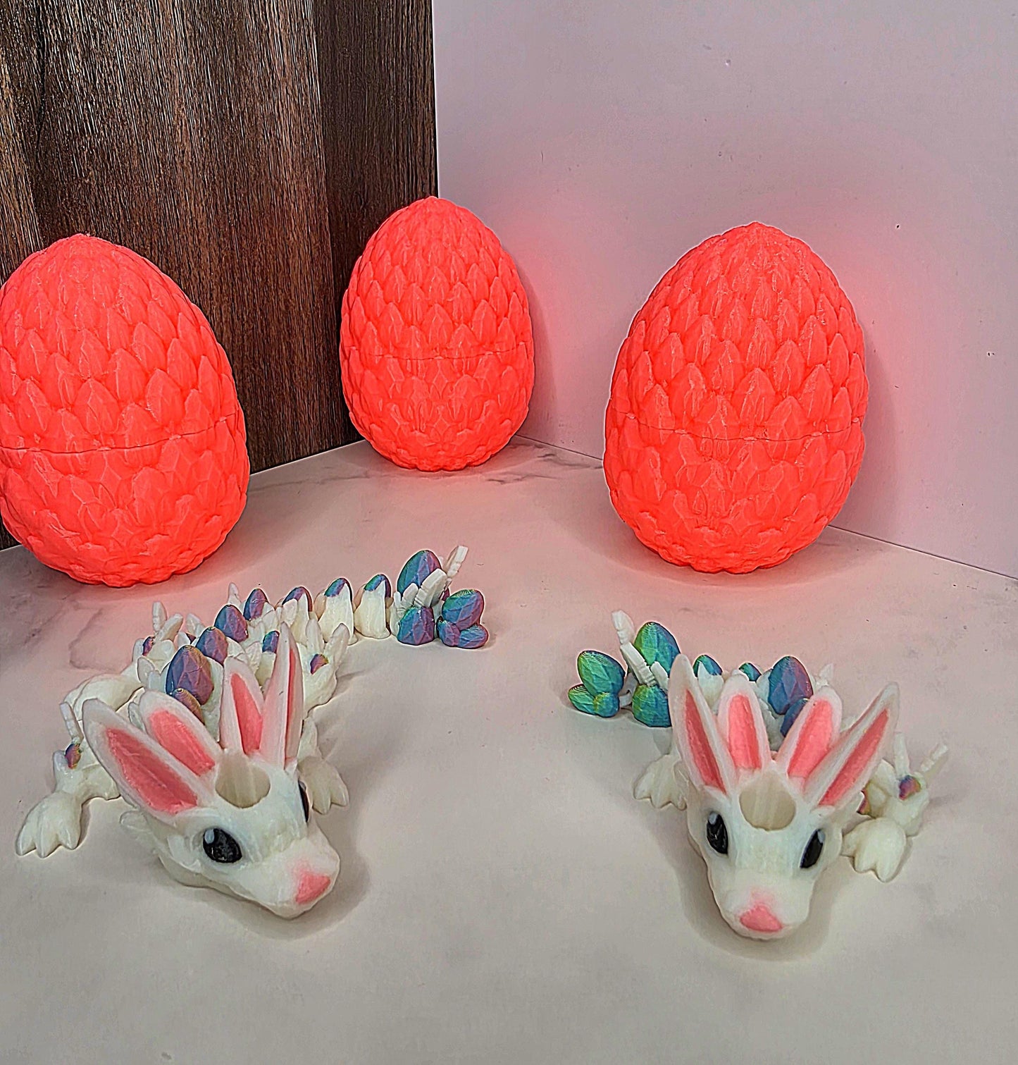 Bugs & Lola Bunny Inspired Dragon Stanley Tumbler Straw Topper With Easter Egg Scales