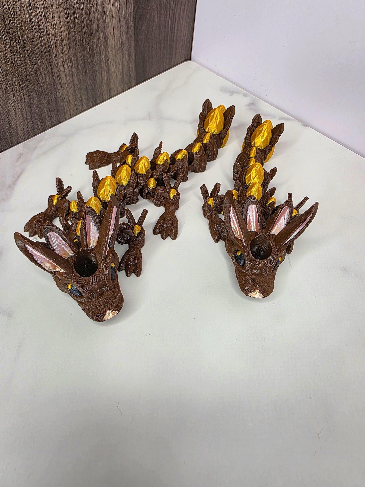 Chocolate Gold Easter Dragon Stanley Tumbler Straw Topper With Golden Egg Scales