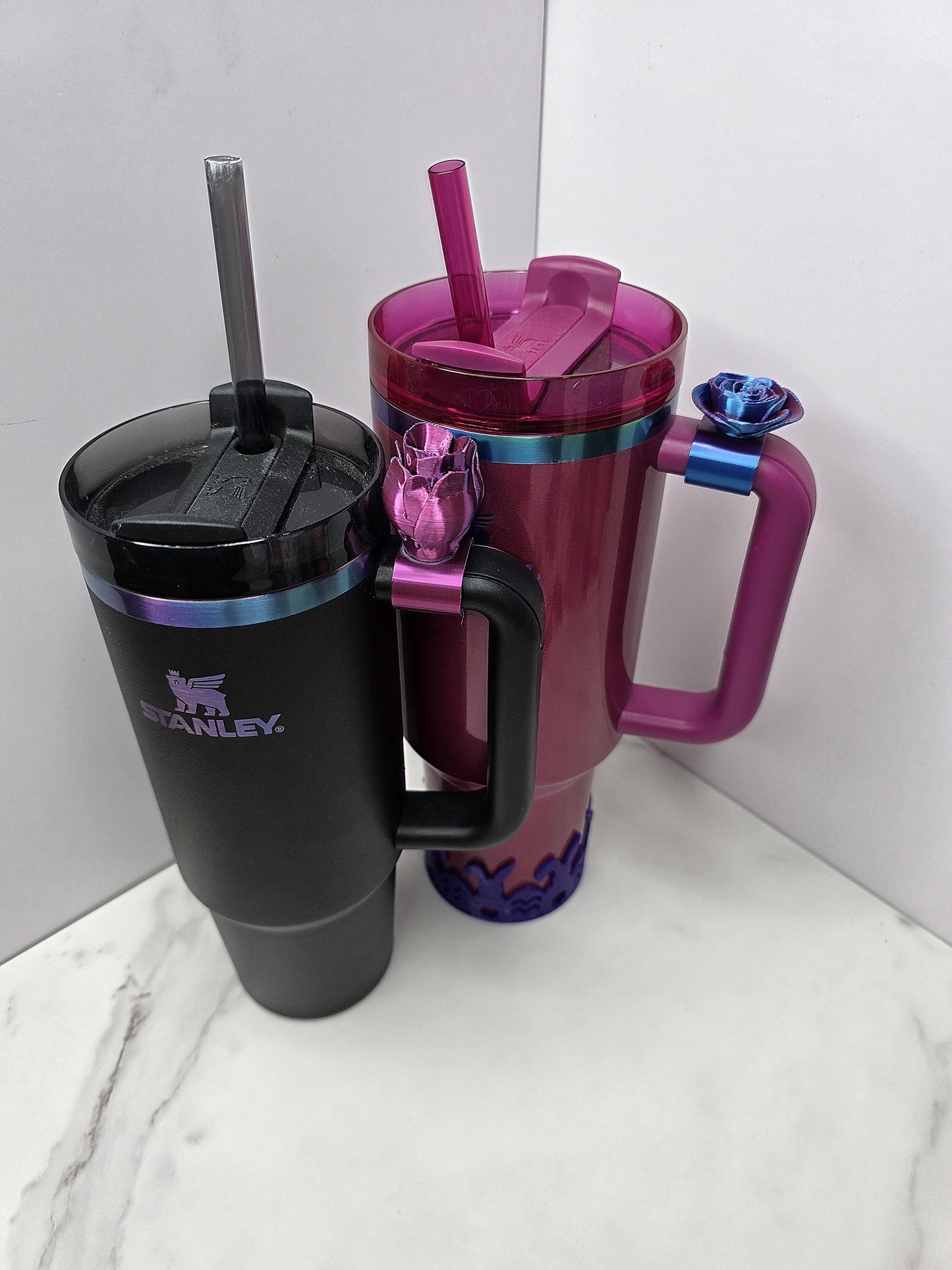 Bow Handle Charm for Stanley, Brumate & HydroJug | 3D Printed Tumbler Accessory | Cute Charms for Cup Handles | Gift for Her | Gift for Mom