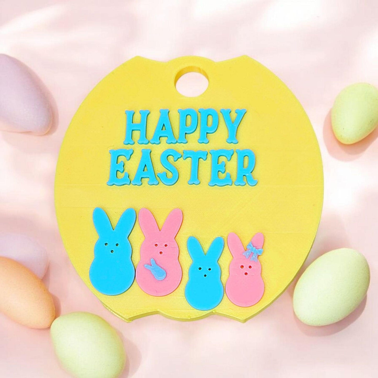 Easter Peeps Bunny Family Topper for Stanley Tumblers