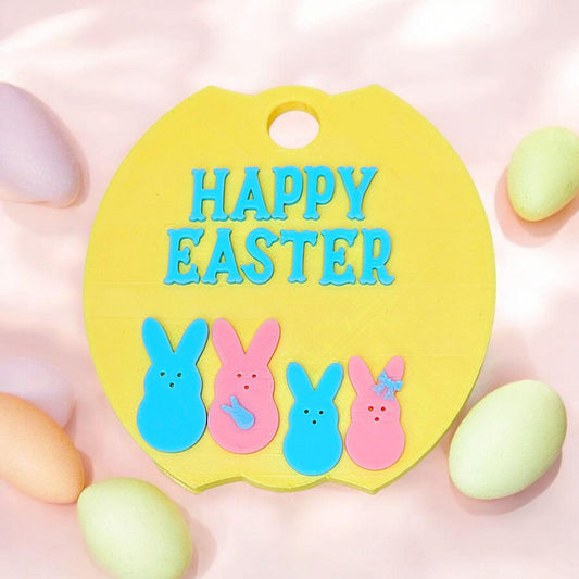 Easter Peeps Bunny Family Topper for Stanley Tumblers