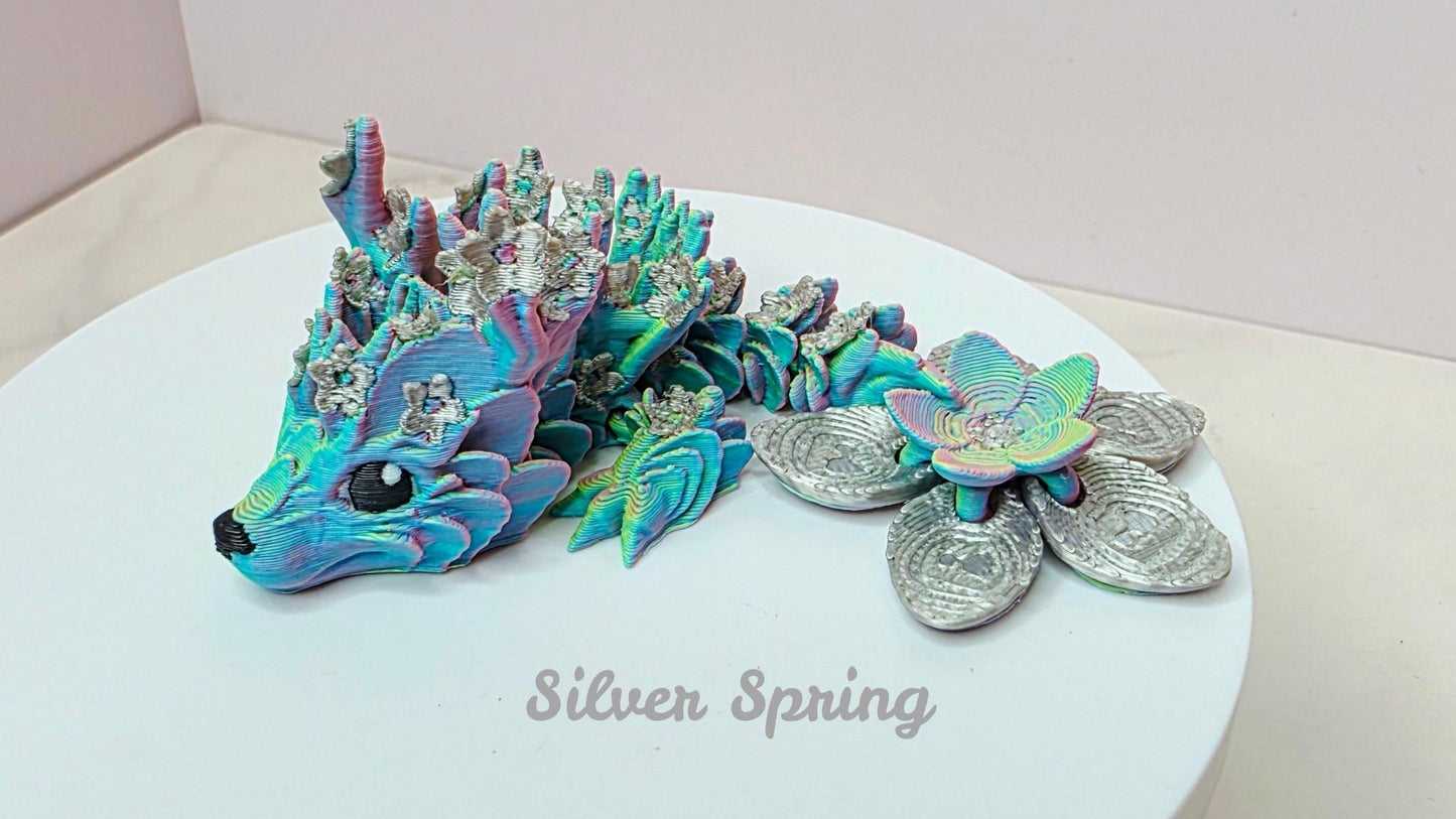 Cherry Blossom Dragon Toppers for Stanley, Brumate, Hydrojug | Flexible Magnetic Cup Accessory | Cute Tumbler Charms | Tumbler Toppers