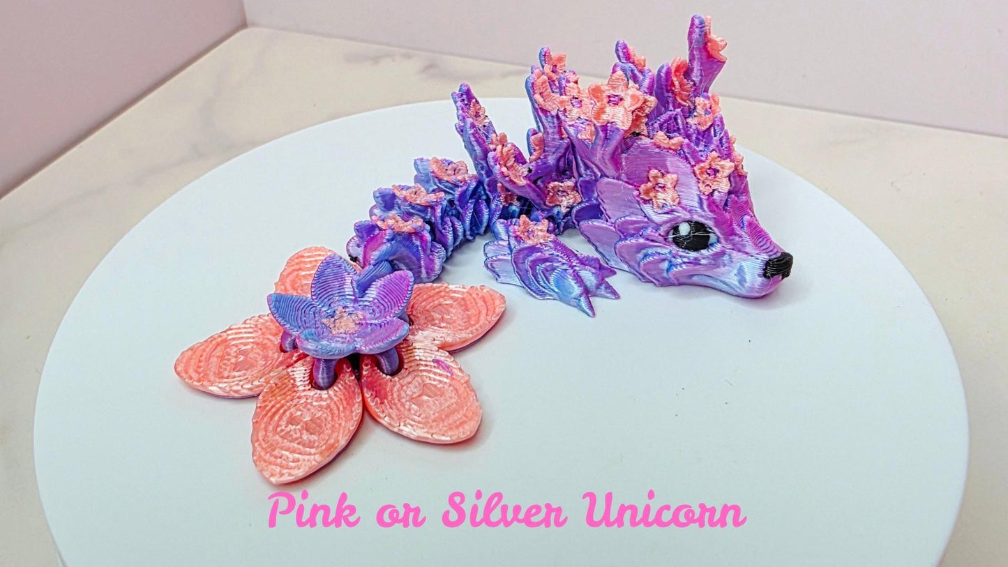 Cherry Blossom Dragon Toppers for Stanley, Brumate, Hydrojug | Flexible Magnetic Cup Accessory | Cute Tumbler Charms | Tumbler Toppers