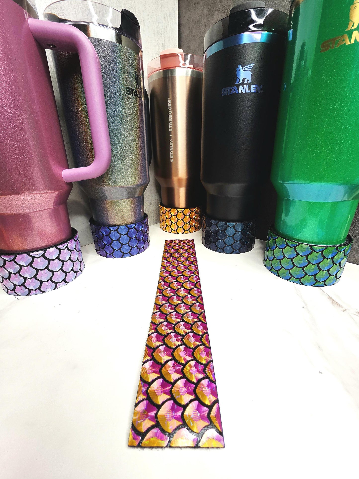 Holographic Dragon Scale Boot & Cover for Stanley 20oz 30oz 40oz | 3D Printed Protective Tumbler Accessory | Cup Sleeve | Protective Boot