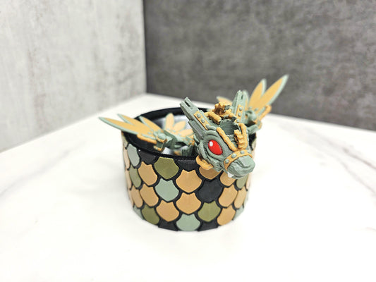 Steampunk Dragon Straw Topper & Camo Boot for Stanley Tumbler | Post Malone-Inspired Cup Set | Flexible Fantasy Gear Charm