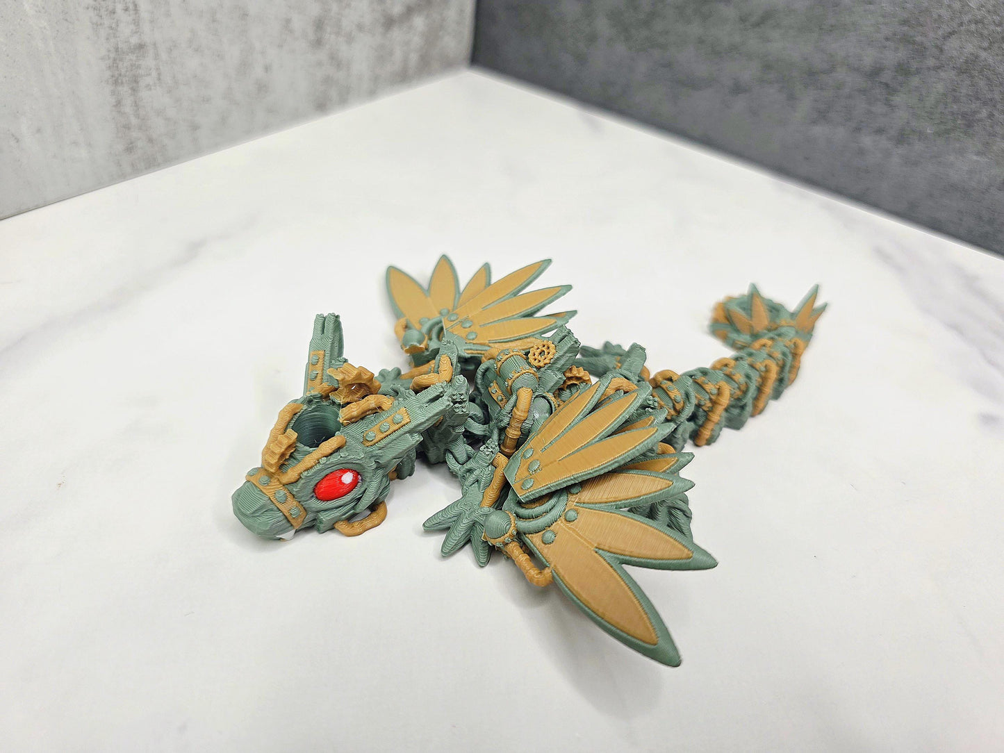 Steampunk Dragon Straw Topper & Camo Boot for Stanley Tumbler | Post Malone-Inspired Cup Set | Flexible Fantasy Gear Charm