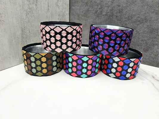 Sparkly Holographic Waffle Boot and Cover for Stanley Tumblers – 3D Printed Waffle Cup Sleeve – Fits 20oz 30oz 40oz – Interchangeable Design